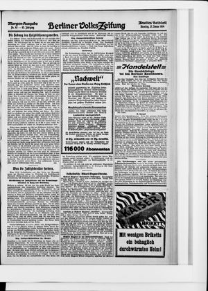 Berliner Volkszeitung vom 27.01.1914