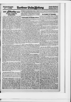 Berliner Volkszeitung vom 29.01.1914