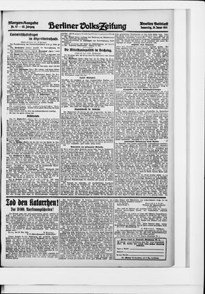 Berliner Volkszeitung on Jan 29, 1914