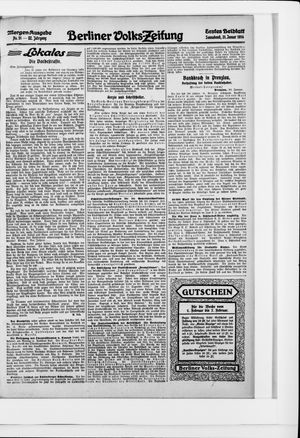 Berliner Volkszeitung vom 31.01.1914