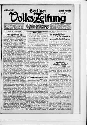 Berliner Volkszeitung vom 01.02.1914