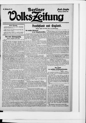 Berliner Volkszeitung vom 04.02.1914