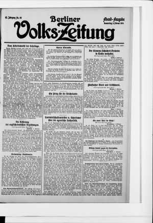 Berliner Volkszeitung vom 05.02.1914