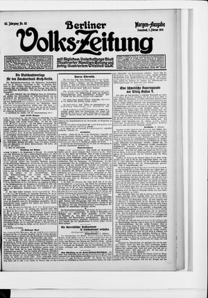 Berliner Volkszeitung vom 07.02.1914