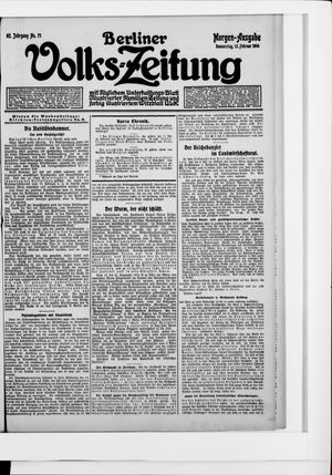 Berliner Volkszeitung on Feb 12, 1914