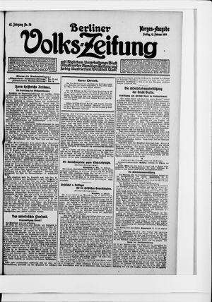 Berliner Volkszeitung on Feb 13, 1914