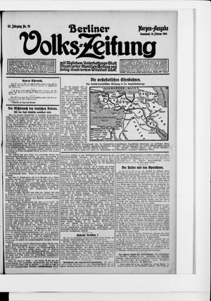 Berliner Volkszeitung vom 14.02.1914