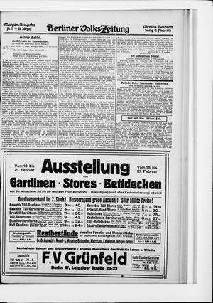 Berliner Volkszeitung on Feb 15, 1914