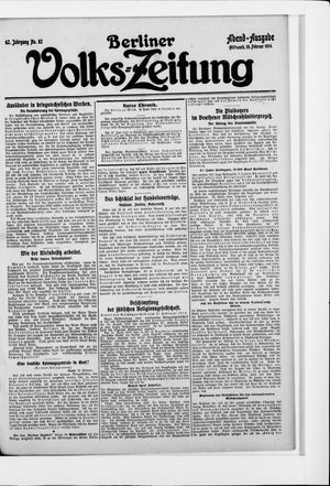 Berliner Volkszeitung vom 18.02.1914