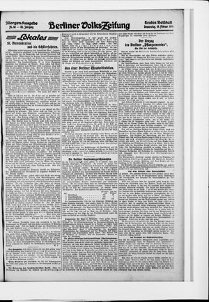 Berliner Volkszeitung vom 19.02.1914