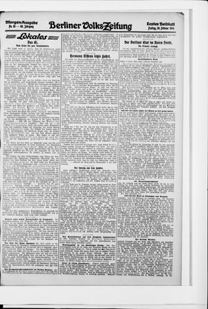 Berliner Volkszeitung vom 20.02.1914
