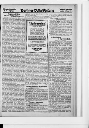 Berliner Volkszeitung on Feb 21, 1914