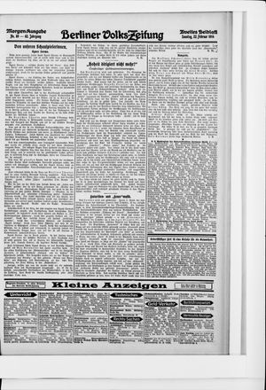Berliner Volkszeitung vom 22.02.1914