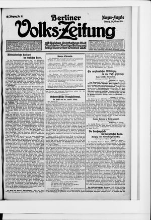 Berliner Volkszeitung vom 24.02.1914