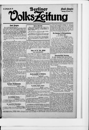 Berliner Volkszeitung on Feb 24, 1914