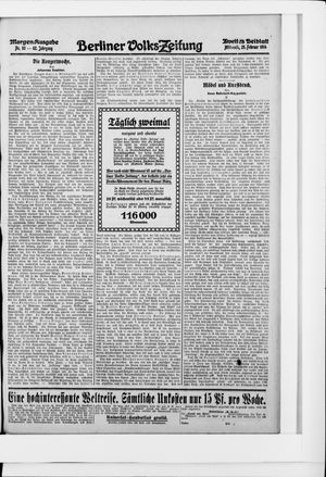 Berliner Volkszeitung vom 25.02.1914