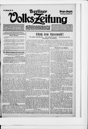 Berliner Volkszeitung vom 26.02.1914
