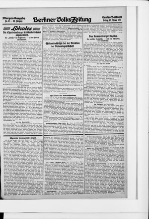 Berliner Volkszeitung vom 27.02.1914