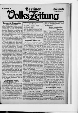 Berliner Volkszeitung vom 27.02.1914