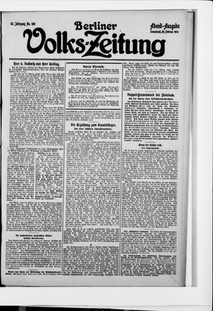 Berliner Volkszeitung on Feb 28, 1914