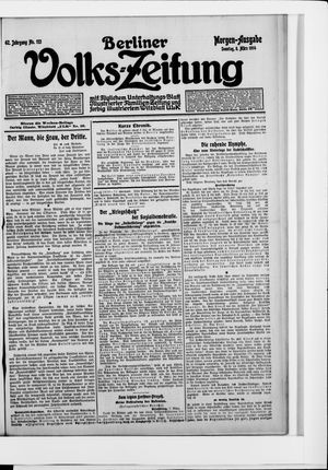 Berliner Volkszeitung vom 08.03.1914