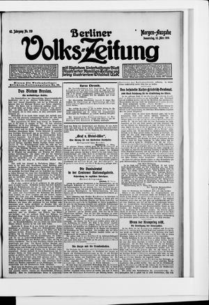 Berliner Volkszeitung on Mar 12, 1914