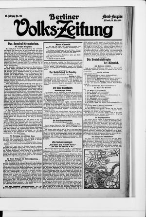 Berliner Volkszeitung vom 25.03.1914