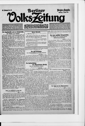 Berliner Volkszeitung vom 31.03.1914