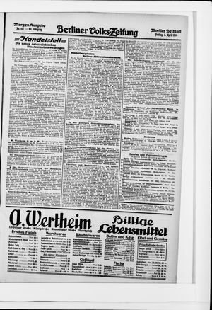 Berliner Volkszeitung vom 03.04.1914