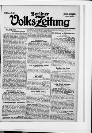 Berliner Volkszeitung vom 03.04.1914