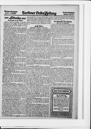 Berliner Volkszeitung vom 04.04.1914