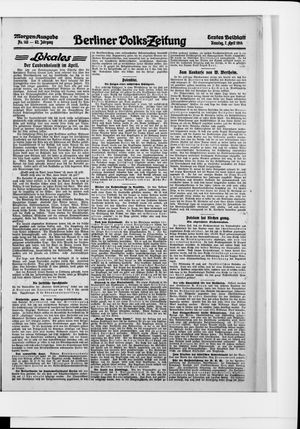 Berliner Volkszeitung vom 07.04.1914