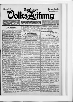 Berliner Volkszeitung vom 15.04.1914