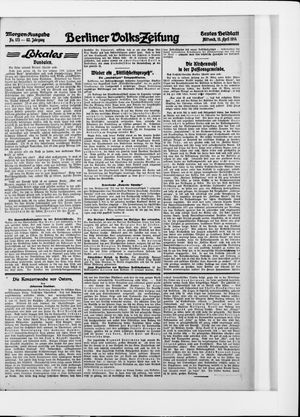Berliner Volkszeitung on Apr 15, 1914
