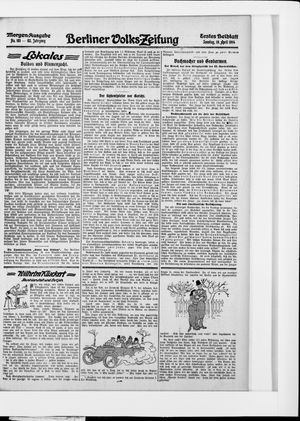 Berliner Volkszeitung vom 19.04.1914