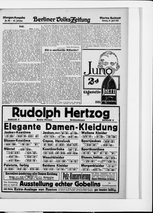Berliner Volkszeitung vom 19.04.1914