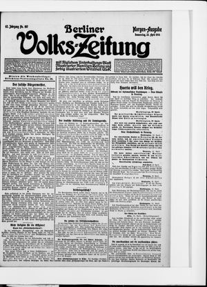Berliner Volkszeitung vom 23.04.1914