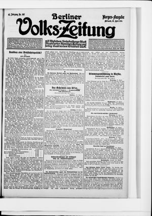 Berliner Volkszeitung vom 29.04.1914