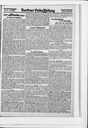 Berliner Volkszeitung vom 29.04.1914