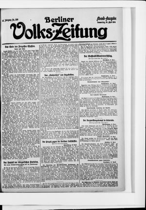 Berliner Volkszeitung on Apr 30, 1914