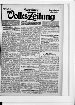 Berliner Volkszeitung on May 3, 1914