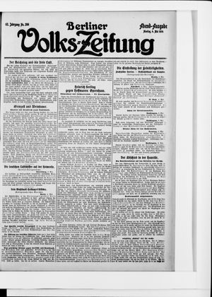 Berliner Volkszeitung on May 4, 1914