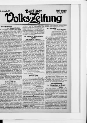 Berliner Volkszeitung vom 05.05.1914