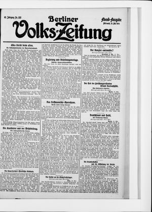 Berliner Volkszeitung vom 13.05.1914