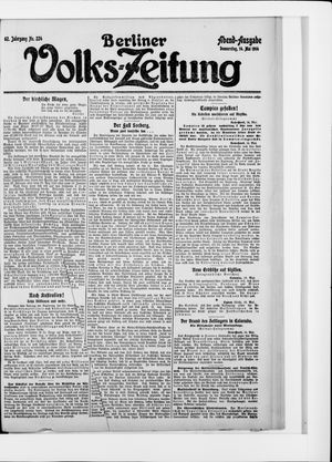 Berliner Volkszeitung vom 14.05.1914