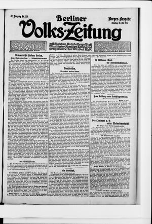 Berliner Volkszeitung vom 19.05.1914