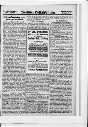 Berliner Volkszeitung vom 19.05.1914