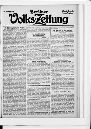 Berliner Volkszeitung vom 23.05.1914
