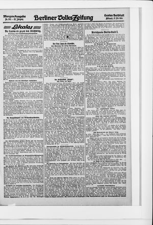Berliner Volkszeitung vom 27.05.1914