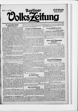 Berliner Volkszeitung vom 27.05.1914